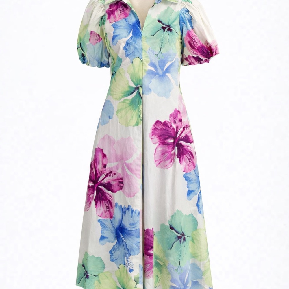NEW Floral Print Midi Dress by Glam
